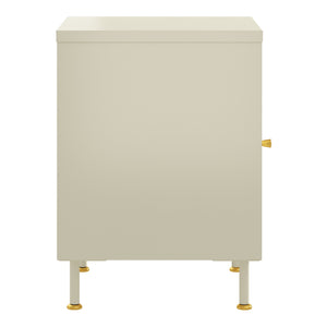 Dulap metalic Lindau 56x40x40 cm crem deschis [en.casa]
