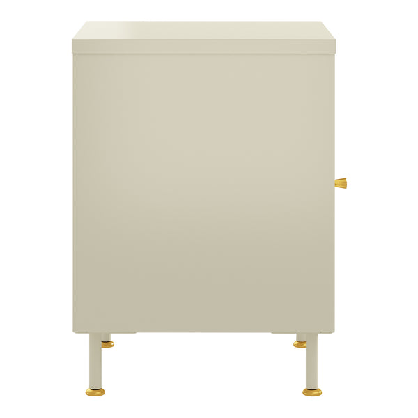 Dulap metalic Lindau 56x40x40 cm crem deschis [en.casa]