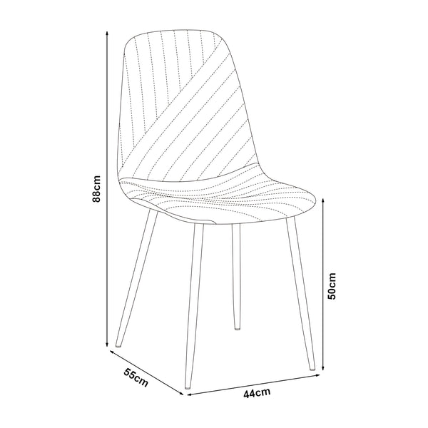 Set masa si 4 scaune Lindesberg 75x140x80 cm gri/maro deschis [en.casa]