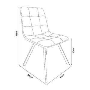 Set masa si 4 scaune Hemnes 75x100x60 cm efect lemn stejar/gri inchis [en.casa]
