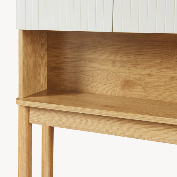 Dulap baie deasupra WC Ferrersp 160x63x20 cm efect stejar/oatmeal/natur [en.casa]