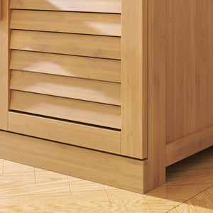 Dulap pantofi cu sertar Aarela 67x66x34 cm bambus [en.casa]