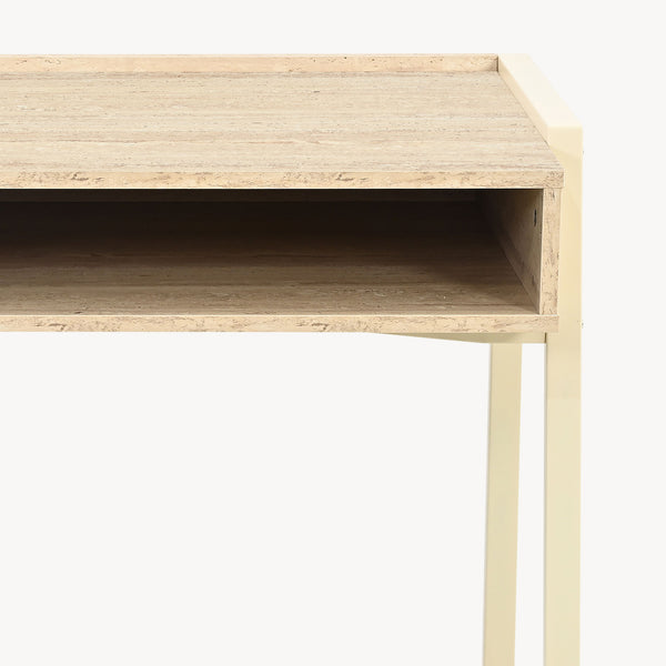 Birou Boderas 107x55x78 cm Bej/Travertin [en.casa]