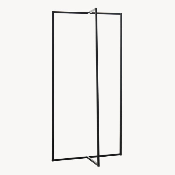 Cuier Norjad 160x80x41 cm Metal Negru [en.casa]