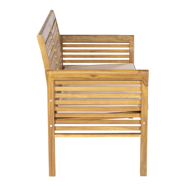Set 4 piese mobilier gradina Candela lemn salcam [casa.pro]