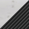 Comoda TV cu sertare si rafturi Olvehok 140x40x55 cm alb marmorat/negru [en.casa]