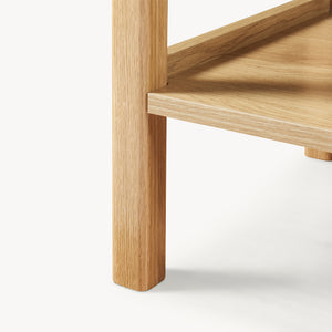 Masa consola cu 2 sertare Ferrersp 100x40x80 cm efect stejar/oatmeal [en.casa]