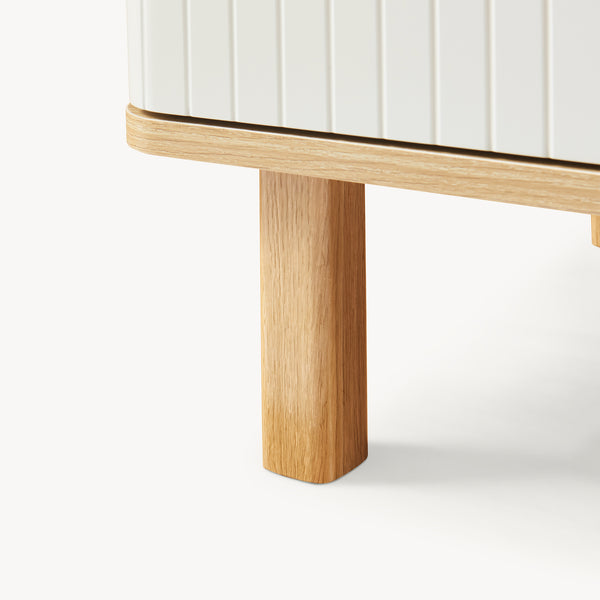 Comoda Ferrersp 80x80x40 cm efect stejar/oatmeal [en.casa]