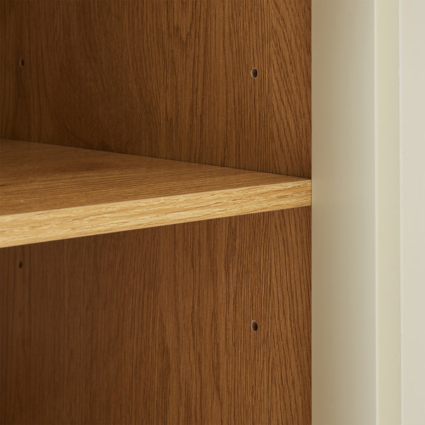 Dulap mediu baie cu sertar Ferrersp 80x40x35 cm efect stejar/oatmeal/natur [en.casa]