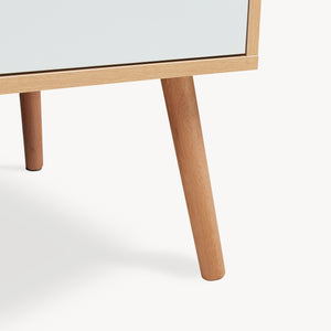 Masuta cafea Bordkak 100x48x45 cm efect stejar/alb [en.casa]