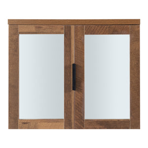 Set 4 piese mobilier baie Namsskogan efect lemn nuc [en.casa]