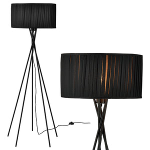 Lampa de podea Black Mikado 155 cm iluminat sufragerie  negru [lux.pro]