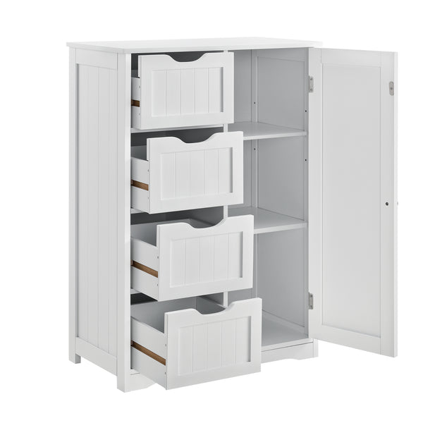 Dulap baie AANT-0337 cu usa si 4 sertare  [en.casa]