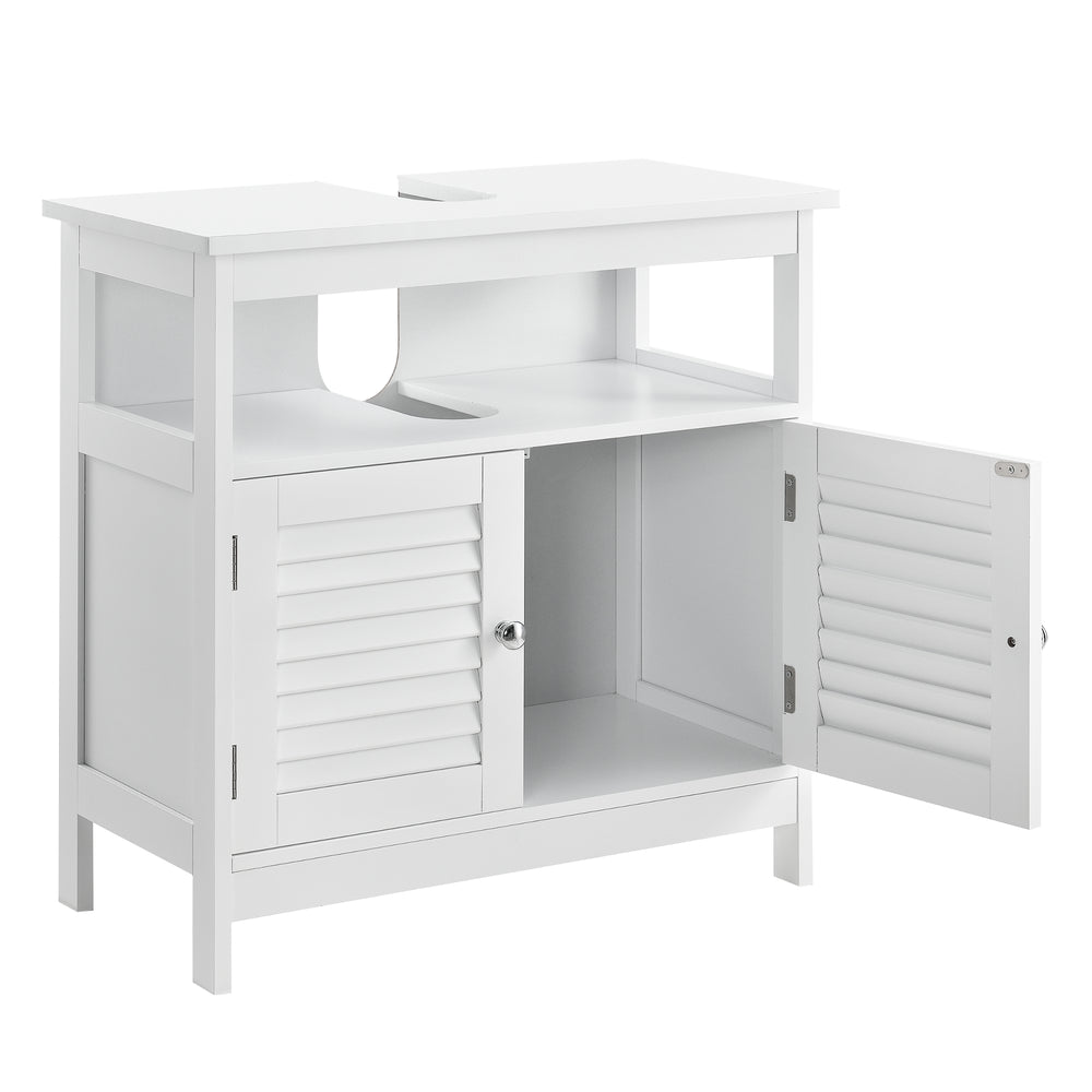 Dulap baie Dalia pentru chiuvete montabile pe blat 60 x 60 x 30 cm alb [en.casa]