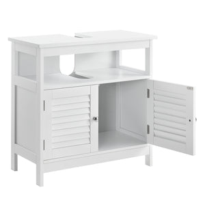 Dulap baie Dalia pentru chiuvete montabile pe blat 60 x 60 x 30 cm alb [en.casa]
