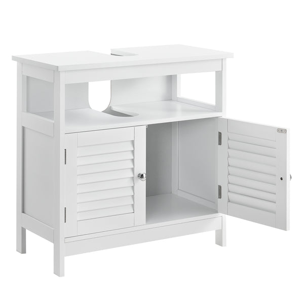 Dulap baie Dalia pentru chiuvete montabile pe blat 60 x 60 x 30 cm alb [en.casa]
