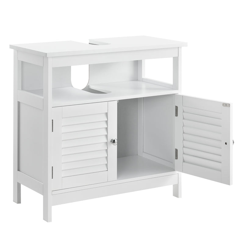 Schiță cotată Dulap baie Dalia pentru chiuvete montabile pe blat 60 x 60 x 30 cm alb [en.casa]