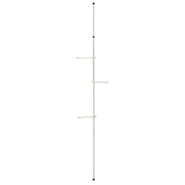 Cuier haine AATR-6506 tip telescop 305 cm inaltime reglabila alb [en.casa]