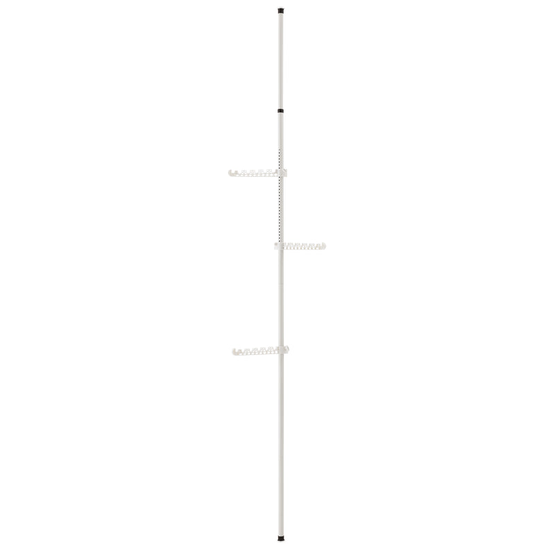Schiță cotată Cuier haine AATR-6506 tip telescop 305 cm inaltime reglabila alb [en.casa]