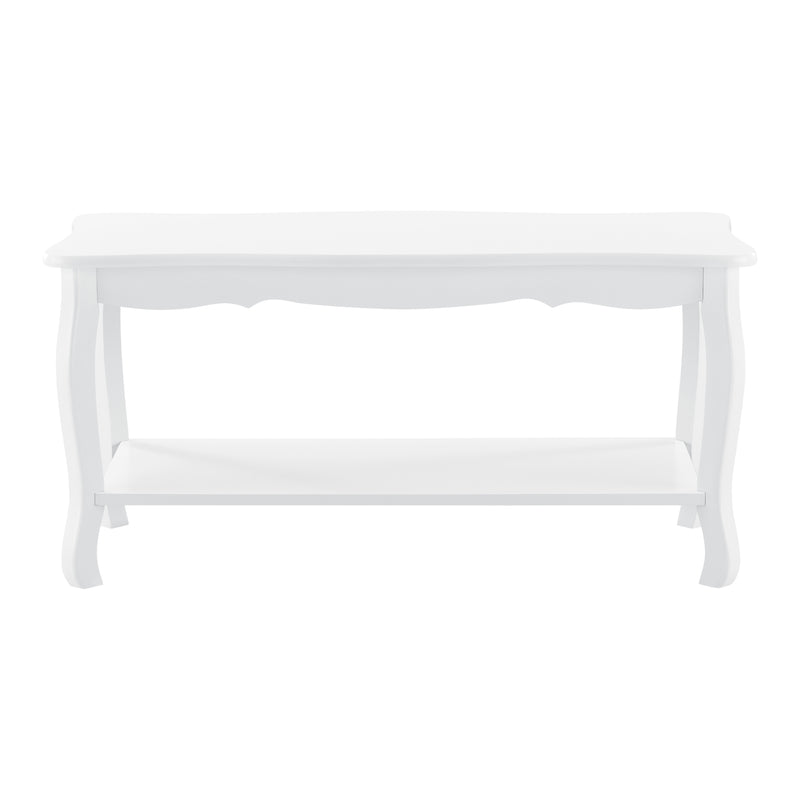 Schiță cotată Masuta cafea Shabby Chic MDF/brad alb lacuit [en.casa]