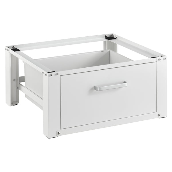 Suport pentru masina de spalat standard AAWR-8002 alb cu sertar [en.casa]