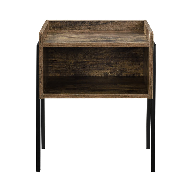 Schiță cotată Masuta living Dana 52 x 42 x 35 cm efect lemn/negru [en.casa]