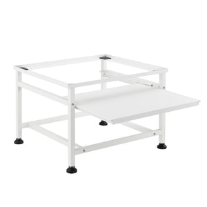 Suport masina de spalat AAWR-8010 cu raft extensibil 63 x 54 x 41 cm otel/alb [en.casa]