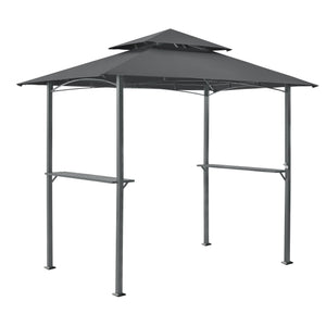 Pavilion pentru gratar BBQ Parga 250 x 241 x 151 cm gri inchis [en.casa]