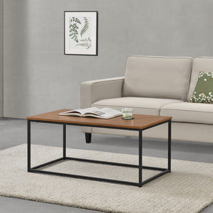 Masuta cafea Esbjerg 45 x 100 x 55 cm efect lemn nuanta inchisa [en.casa] 