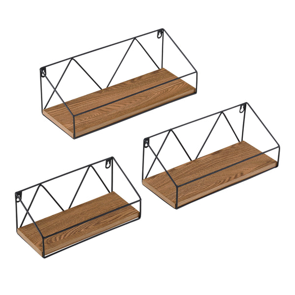 Raft de perete Kolding set 3 bucati masuri diferite [en.casa] 