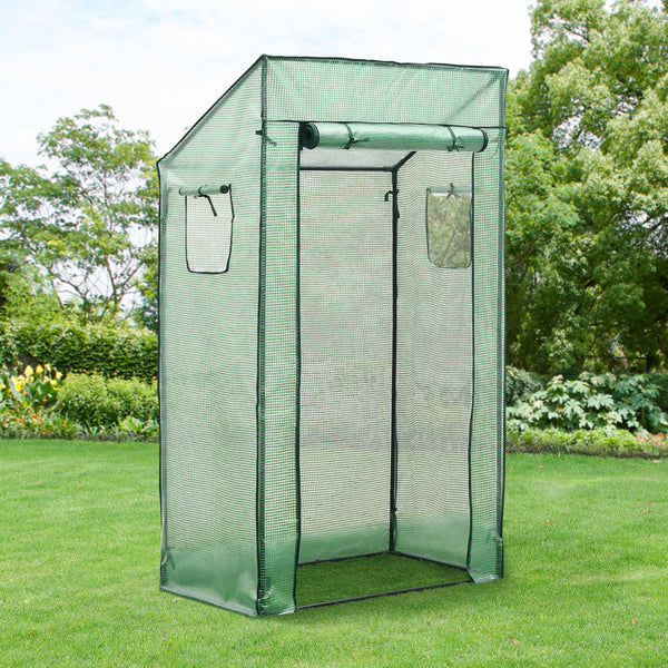 Sera gradina Marzano 100 x 60 x 174 cm folie PE verde [en.casa]