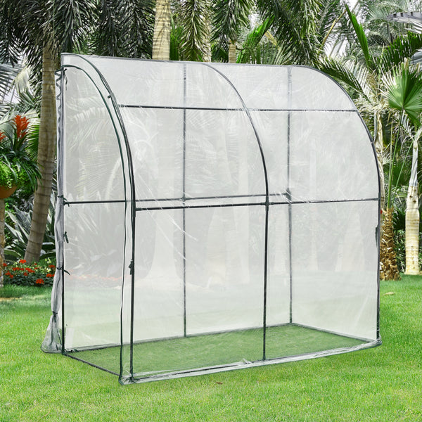 Sera gradina Juta 100 x 200 x 215 cm otel/PVC [en.casa]