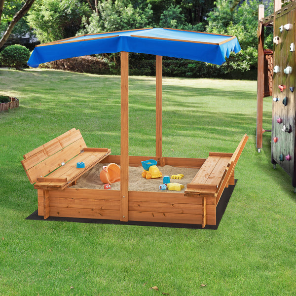 Lada nisip Kellenhusen 120 x 120 x 120 cm brad [en.casa]