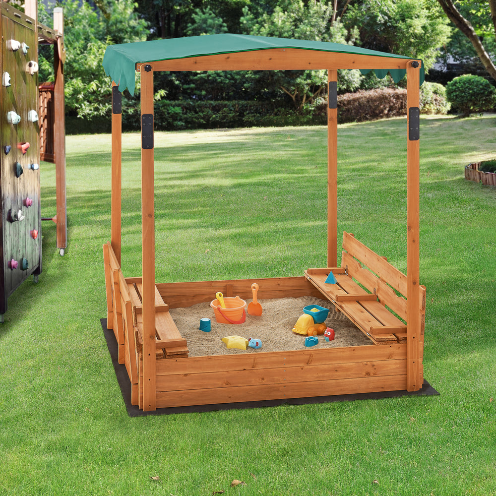 Lada lemn pentru nisip Pitsunda 145 x 118 x 118 cm brad [en.casa]