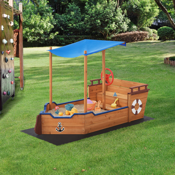 Lada nisip forma vaporas Gromitz 103 x 160 x 78 cm lemn brad [en.casa]