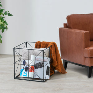 Suport ziare si reviste Temse metal negru [en.casa]