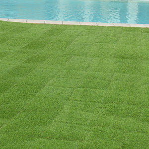 Placi iarba artificiala pentru terasa ACWP-6403 HDPE verde 11 buc [en.casa]