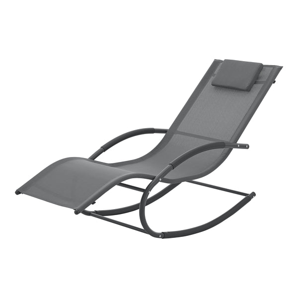 Scaun balansoar gradina Tarent 150 Kg gri inchis [en.casa]