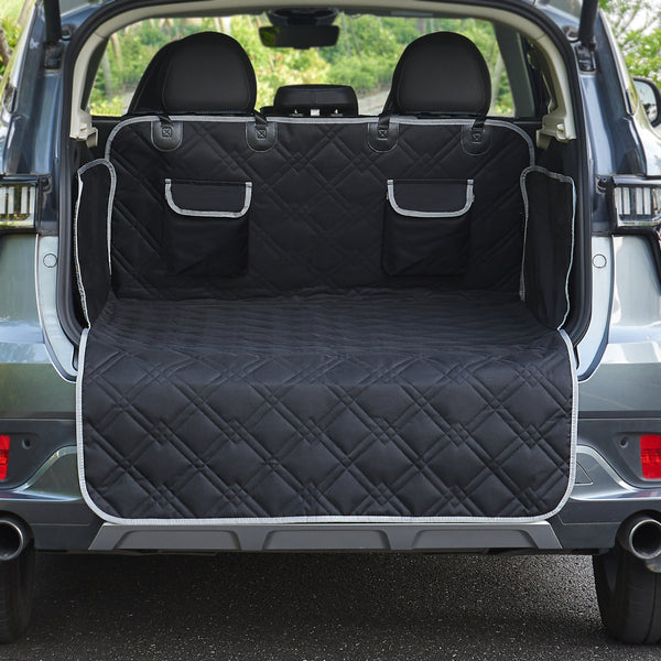 Husa auto protectie transport caini Wolverhampton 185 x 171 cm poliester negru [en.casa]