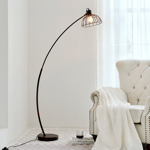 Lampa de podea Portsmouth maro ruginiu 1 x E27 max. 60W [lux.pro]