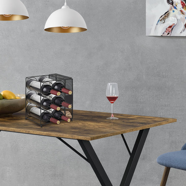 Suport sticle vin Drangedal metal pentru 6 sticle [en.casa]