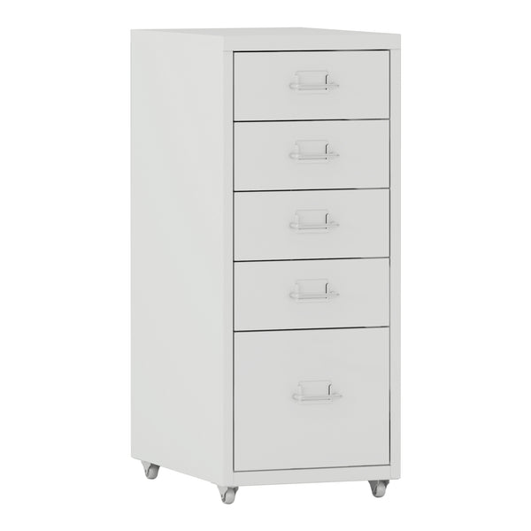 Dulap birou Kokar 69x28x41cm mobil cu 5 sertare  [en.casa]