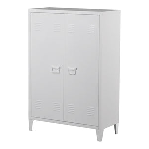 Dulap metalic Oripaa 110x75x33cm alb [en.casa]