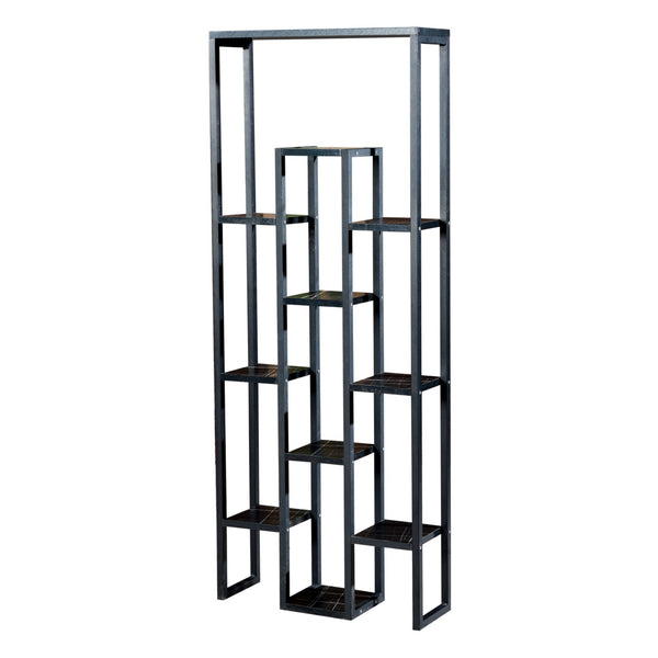 Suport plante Blaavandshuk 150x60x19cm metal negru [en.casa]