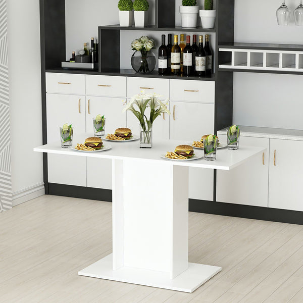 Masa living Galten 75x120x60cm alb [en.casa]