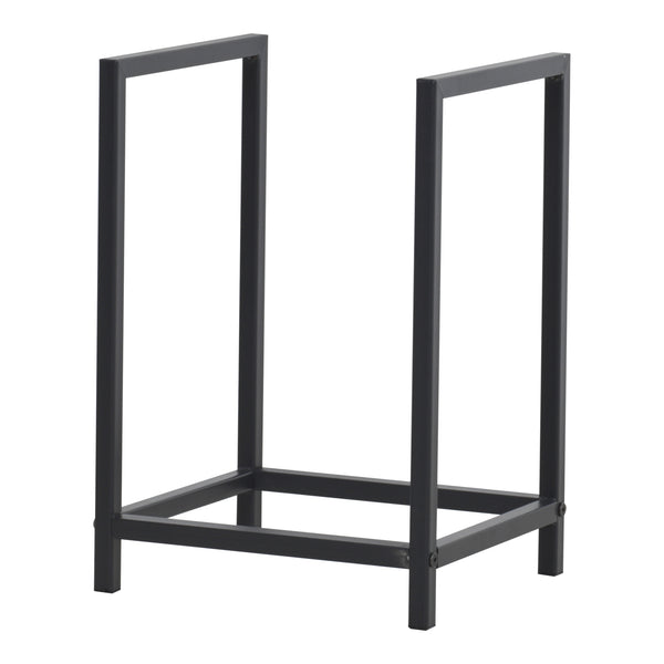 Suport lemne de foc Torsas 40 x 30 x 50 cm otel negru [en.casa]