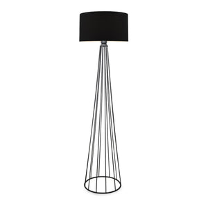 Lampa de podea Neath 1 x E27 max 20W metal textil antracit negru [lux.pro]