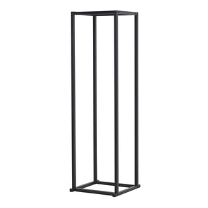 Suport lemne foc Tibro 35x35x120cm otel negru [en.casa]
