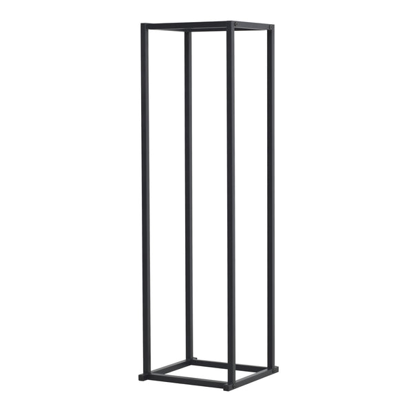 Suport lemne foc Tibro 35x35x120cm otel negru [en.casa]