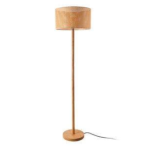 Lampa de podea Rochdale 154 cm lemn rattan,1 x E27 [lux.pro]